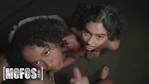 Sexy young chick loves cum