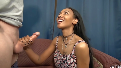 Sexy young babe fucked in her pussy