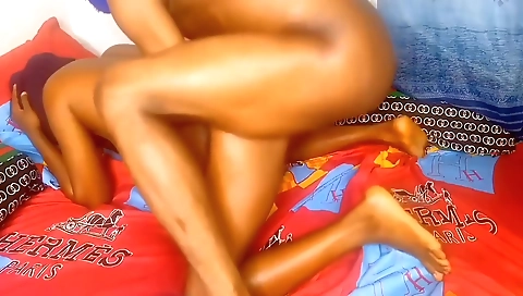 Horny couple fuck in the kitchen