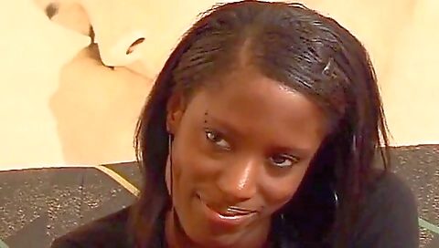 Cute Ebony French Doll Fucked By Big White Dick