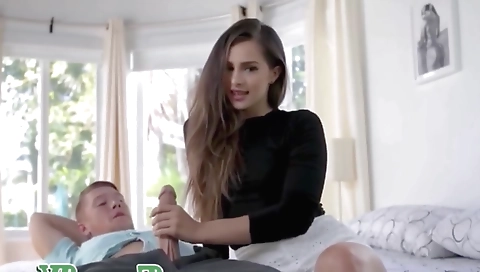 Hot milf with huge natural tits and a pussy one