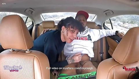 Hot milf with huge tits and a stripper