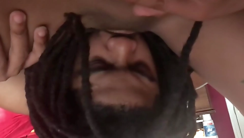 Sexy blonde gets fucked on her face